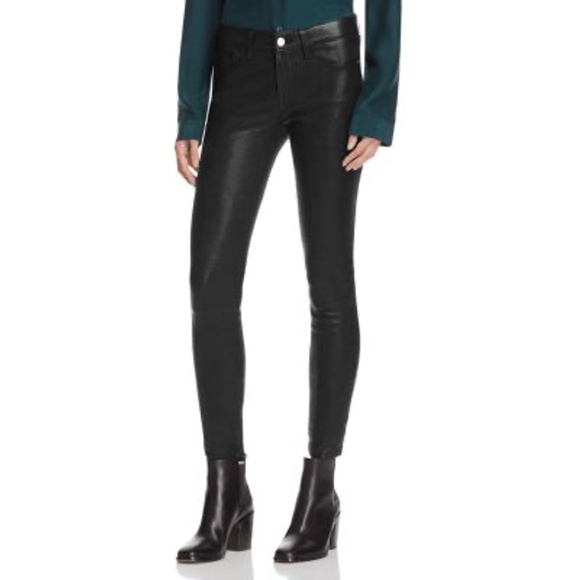 Frame Denim Denim - NWT Leather Frame Le Skinny de Jeanne Women's Pants, Black 26 Authentic lamb